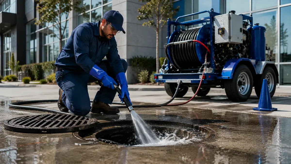 Commercial Hydro Jet Drain Cleaning in Northridge