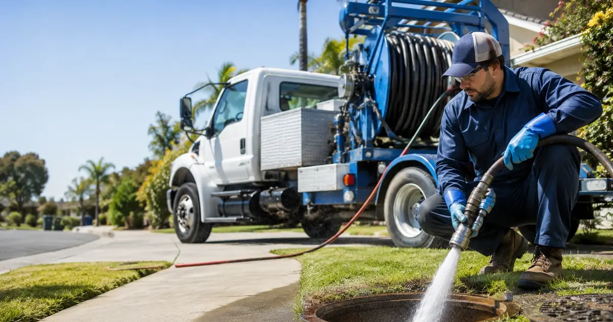 Hydro jet sewer cleaning Northridge