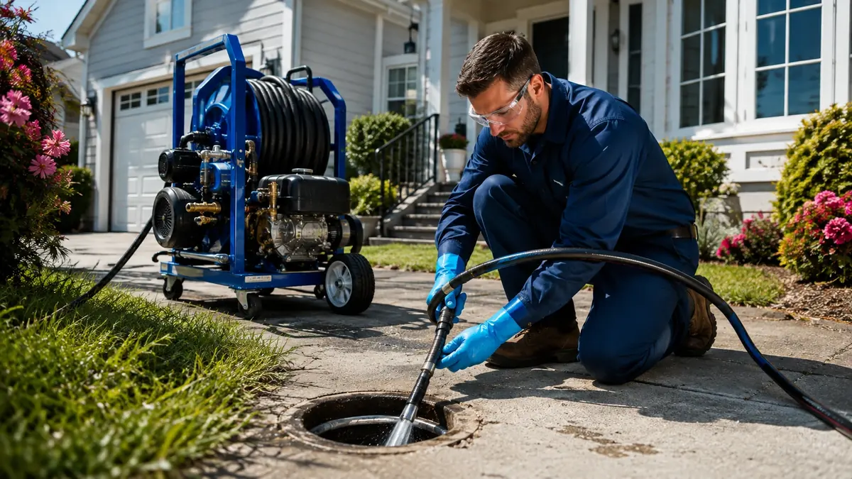 Residential Hydro Jet Drain Cleaning in Northridge
